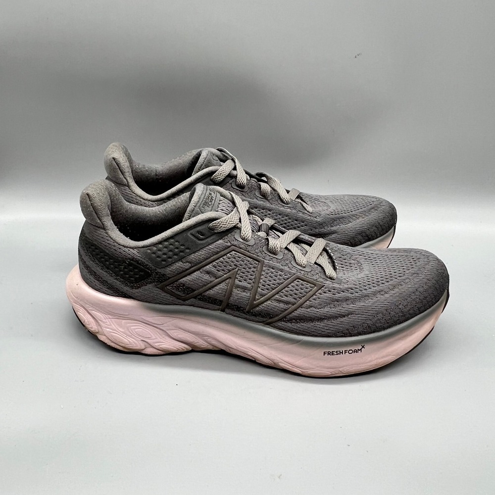 New Balance Shoes Womens 9 Gray Pink 1080 v13 Running Athletic Sneakers